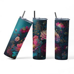 20oz Insulated Tumbler, Floral, Cute